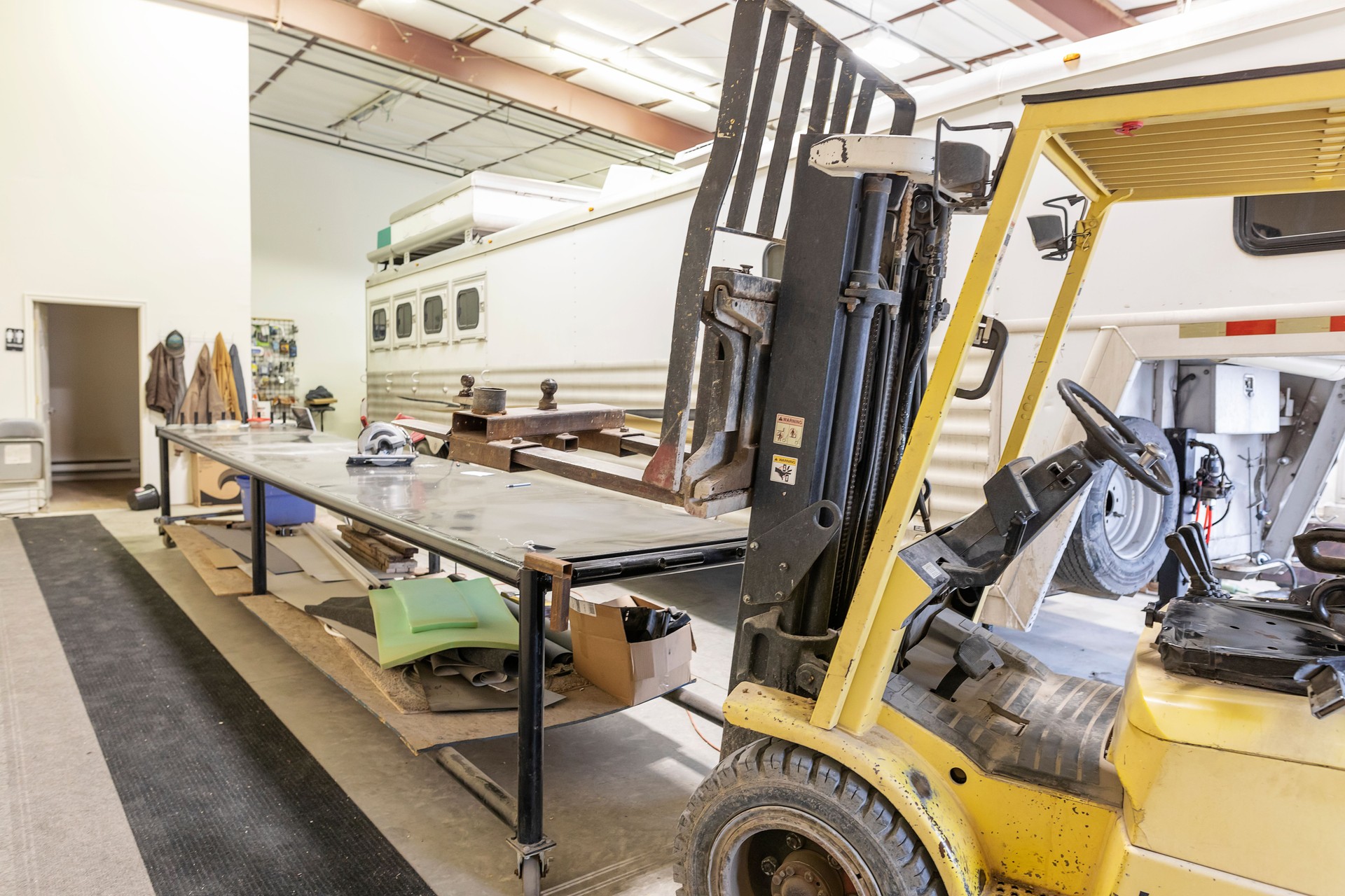 Equipment in a Manufacturing Workshop